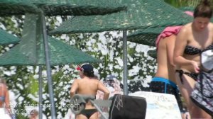 Kirbiyik resort hotel 5* beach 13.06.2022 Foam party during the war. Kargiçak Alanya