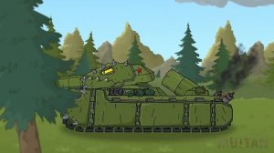 Fight: Demonic Donat VS Soviet Ratte and KV-6 Titan Cartoons about tanks  @MulTan - Мультяшные Танк
