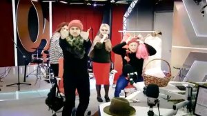 Бьянка в студии снимаем клип