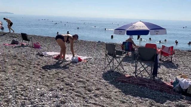 Море и погода в Турции в октябре. Пляж Коньяалты в Анталье