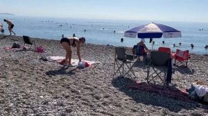 Море и погода в Турции в октябре. Пляж Коньяалты в Анталье