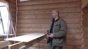 Закончил шлифовку мансарды. Генеральная уборка с очисткой каждого бревна.Скоро начну красить маслом