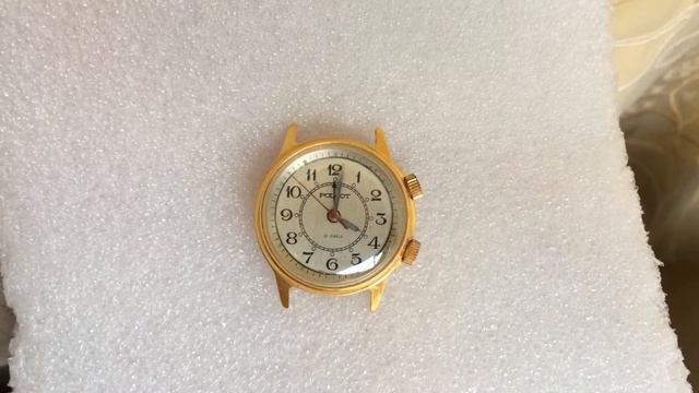 наручные часы Полет СССР с будильником позолоченные смотреть онлайн