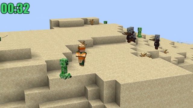 Minecraft Manhunt but 1 Villager vs 4 Hunters REMATCH смотреть онлайн