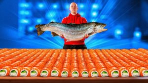 СКОЛЬКО ПОЛУЧИТСЯ РОЛЛОВ ИЗ 1 ЛОСОСЯ ?