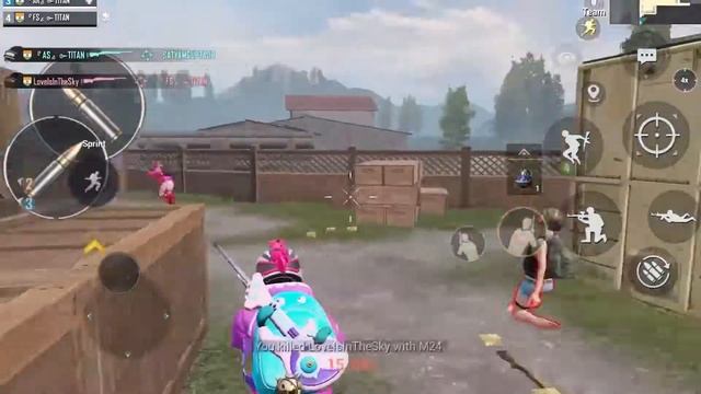 PUBG MOBILE  BELIEVER SONG BEST BEAT SYNC WITH M24 ONLY  FT TITAN GAMING 