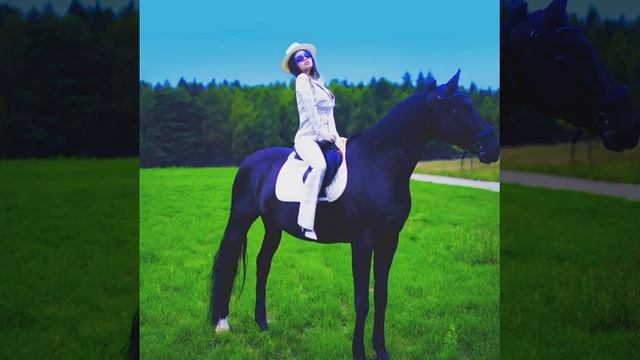 Девушка на коне и на кэблах! Вы бы видели как я на него .. - Бианка смотреть онлайн
