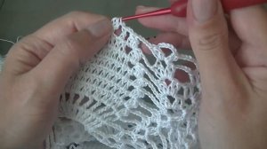 Скатерть " Красивая ". Часть 6.