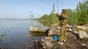 Рыбалка с отцом. Фидер или поплавок? Рыбалка в запрет за южным мостом.