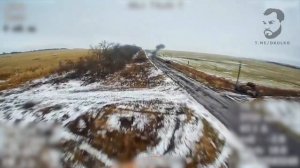 забой Абрамса fpv дронами на оптоволокне