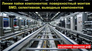 Как делают электронику? Линии SMD пайки, волновой, выводных компонентов, габаритной ЭКБ на плату