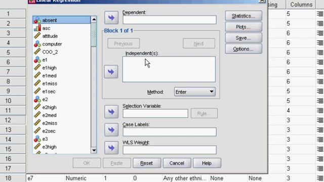 2. Multiple Linear Regression using SPSS (Example 2)