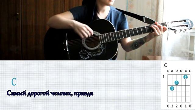 НЕРВЫ - САМЫЙ ДОРОГОЙ ЧЕЛОВЕК НА ГИТАРЕ РАЗБОР смотреть онлайн