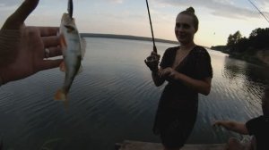 Рыбалка на окуня! Отдых на природе за волгой.