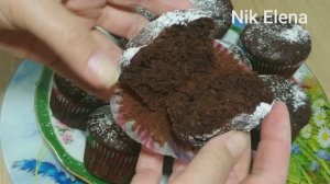 Шоколадные кексы , без яиц и молока