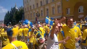 Шведские болельщики в Нижнем Новгороде 18.06.2018
