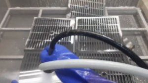 Удаление амальгамы зеркала и матирование стекла в Аквабласте WASSERJET