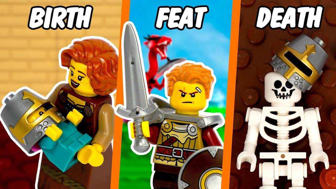 Я Построил ЖИЗНЬ РЫЦАРЯ в LEGO.. перевод - ByBeezon