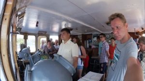 Теплоход Бородино. РУЛЕВАЯ РУБКА ЭКСКУРСИЯ. Круиз по рекам 2018