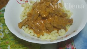 Бефстроганов , на сковороде