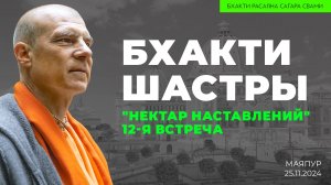 "Бхакти шастры". "Нектар наставлений". 12-я встреча (Маяпур 25.11.2024г.)