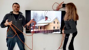Повесили ТЕЛЕВИЗОР за 10 минут.