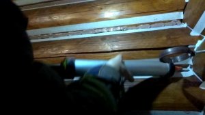 Герметик для дерева. Утепляю дом. Герметик теплый шов. Продолжаю стройку ночью. Один в доме.