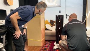 Monitor audio platinum 300 3G unboxing (Ebony)