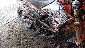 балтмоторс/baltmotors motard 200, замена масла 17.09.2022г.