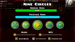 NINE CIRCLES 93%|Geometry Dash (req off)