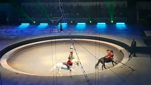☝️Выступление на лошадях 💃💃💃 Джигиты на арене #джигитовка #лошади #цирк #сдетьми #времяприключений