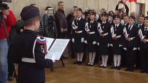 Кадеты класса полиции симферопольской 28-й школы приняли первую в своей жизни присягу