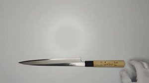 НОВЫЙ кованый Японский  поварской шеф нож Янагиба  в заводской упаковке 90х годов выпуска❗