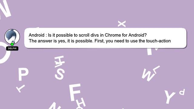 Android : Is it possible to scroll divs in Chrome for Android? смотреть онлайн