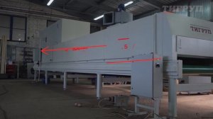 Cушильный туннель проходного типа для окрасочных камер