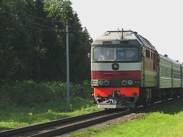 ТЭП70-0205 (БЧ, ТЧ-15 Орша) с поездом №642 Гомель - Орша (БЧ)