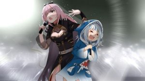 Mori Calliope & Gawr Gura -  Музыка нас связала /Music connected us (AI Cover)