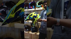 AXOR XCross X1 Gloss Neon Yellow Blue Helmet & Axor X Cross X2 GLOSS BlackGrey Helmet