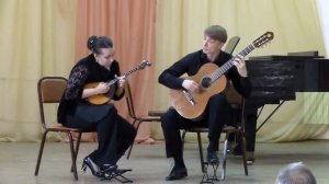 Д  Ланфиеста Перуанский вальс. Дуэт Татьяна  Дубянская -  Алексей Нечаев, Омск, 2015 г.