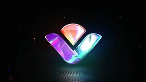Интро "Glossy Particle Logo". Заказать заставку. Пример. Монтаж видео на заказ.