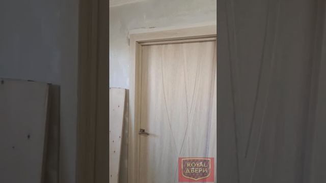 Установили две двери «Лайн» (Аэлита).В панельном пятиэтажном доме.Роял-двери.