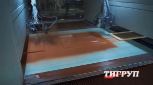 Автоматический окрасочный станок с поперечной кареткой ЛАРГО/2