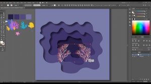 Иллюстрация в Стиле Paper Cut Out в Иллюстраторе | Урок #18
