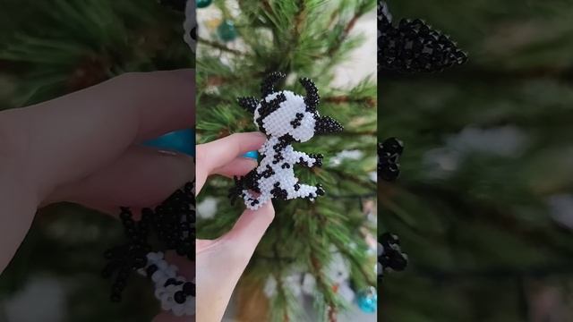 Платный МК на Коровку #Амигуруми #бисероплетение #корова