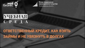 Учебная среда  «Ответственный кредит. Как взять взаймы и не увязнуть в долгах»