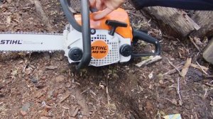 Обзор бензопилы STIHL MS 180. Распиловка дров