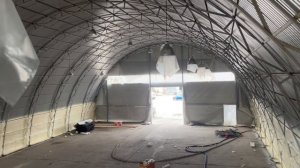 Процесс утепления ангара пенополиуретаном (ППУ). Часть 2.