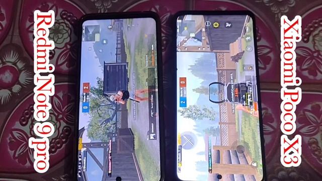 Xiaomi Poco X3 PUBG graphics Test VS Xiaomi Redmi Note 9 pro Comparison