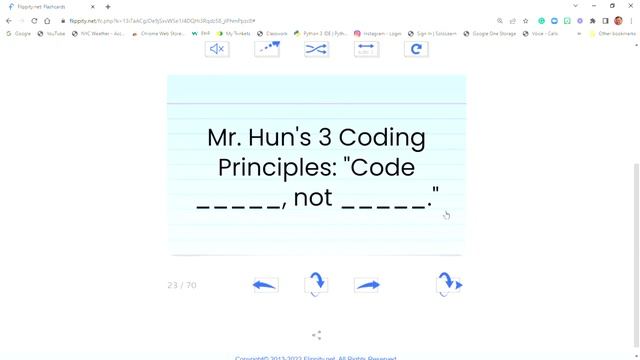 Mr. Hun's 3 Coding Principles