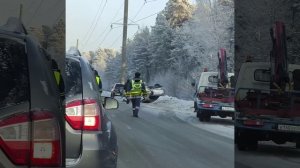 Авария на Змеиногорском тракте в Барнауле